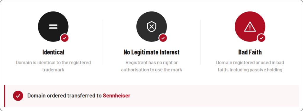 final decision of domain name dispute
